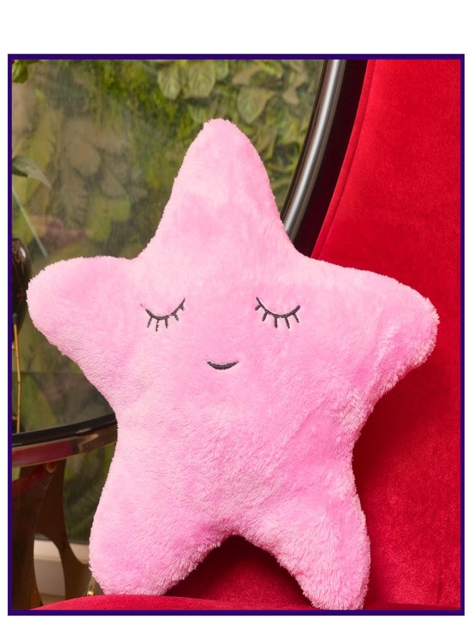 Humpy Hare Soft Plush Moon & Star Pillow Toy Set Combo of 2 | Cot Cushion & Playtime Soft Toy for Kids, Children, and Babies | Stuffed Plush Pillow | (White & Pink) - Image 3
